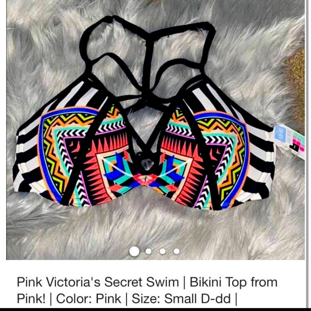 Brand new never worn VS bikini top size small cups D/DD